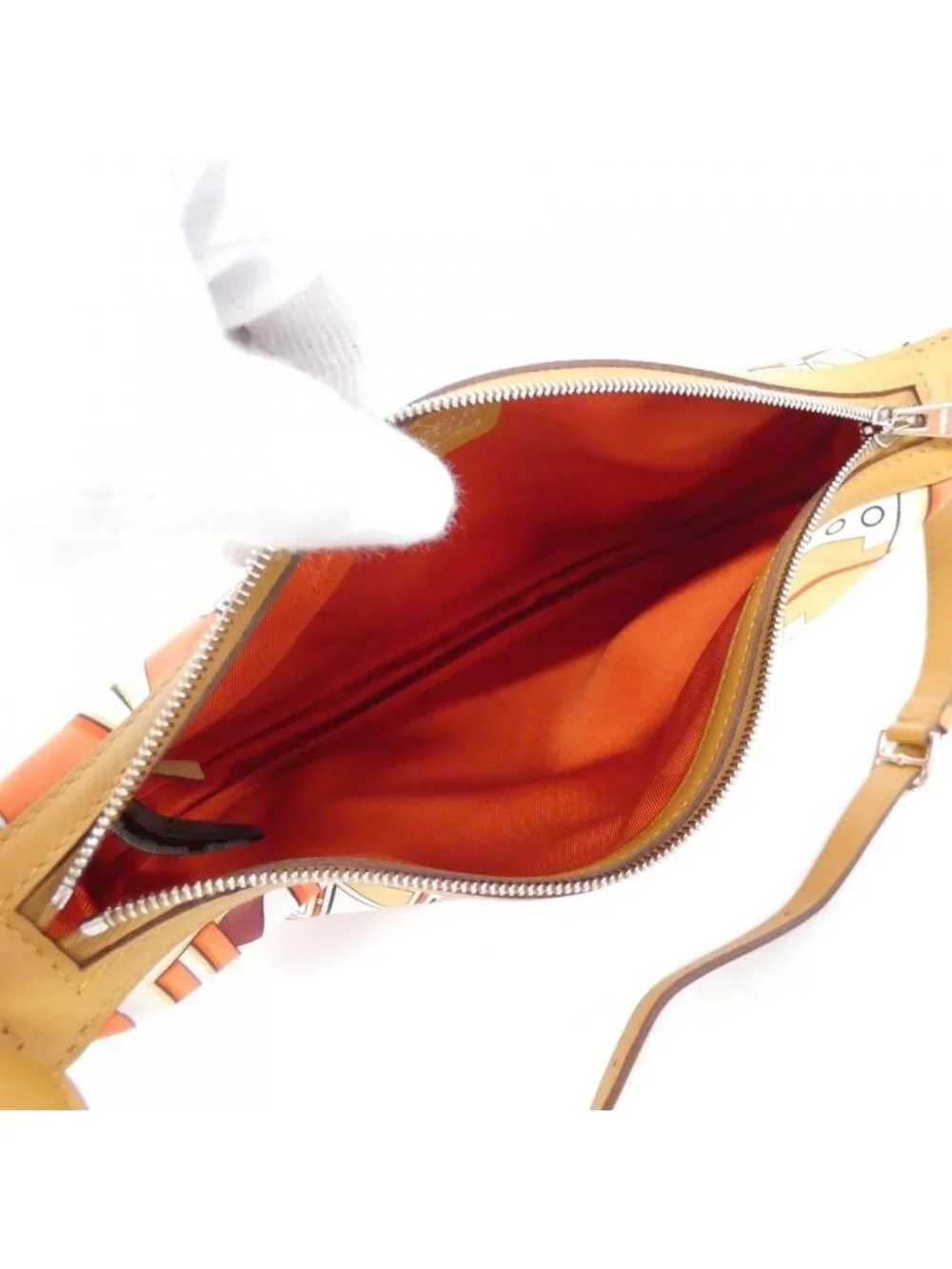 Hermes Carre en Boucles Sursois to Go Pouch